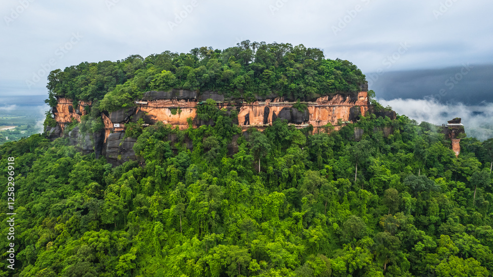 Landscape of Phu- Toek, the mountain of faith in Buengkan province, Thailand. Landscape of Phu- Toek, the mountain of faith in Buengkan province, Thailand.