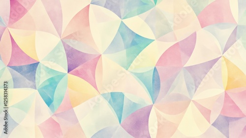 Wallpaper Mural Pastel geometric abstract background. Torontodigital.ca