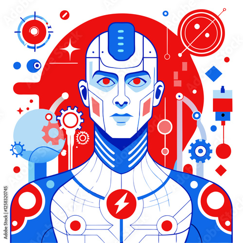 Illustrate the seamless integration of cybernetics and body modification in a cyberpunk setting, showcasing advanced prosthetics, neural implants, and bio-augmentation.