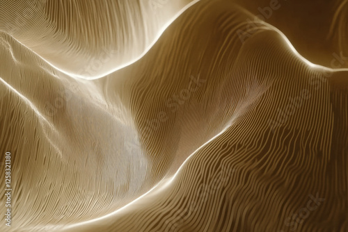 Obraz na płótnie looping animation of smooth flowing lines in gold, continuously shifting and blending with the light, creating an elegant and dynamic video backdrop. w salonie