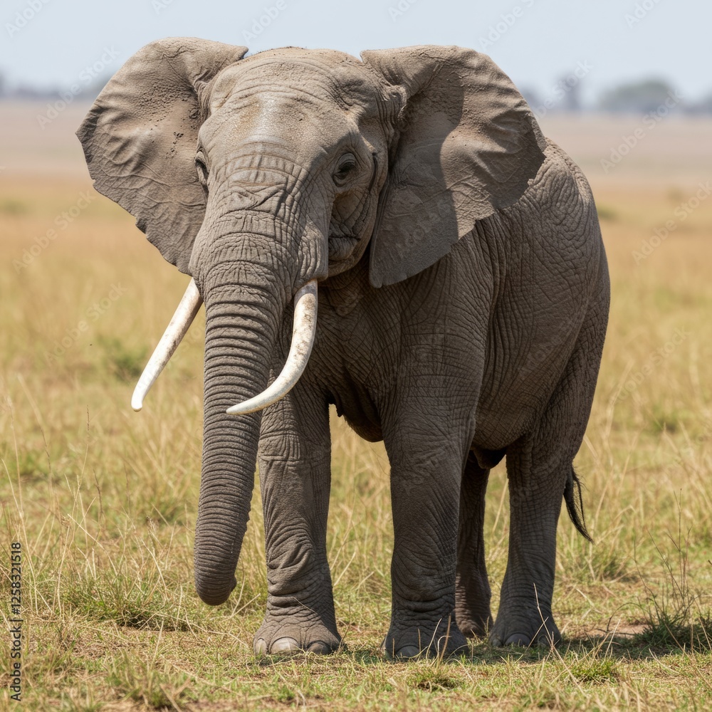 Fototapeta premium Gentle Giant: Elephant in the Wild 