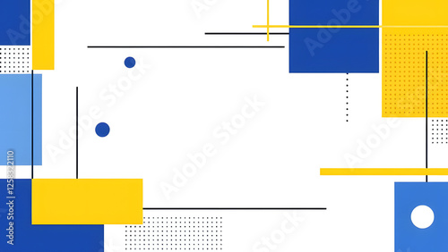 Abstract blue squares vector background for web design