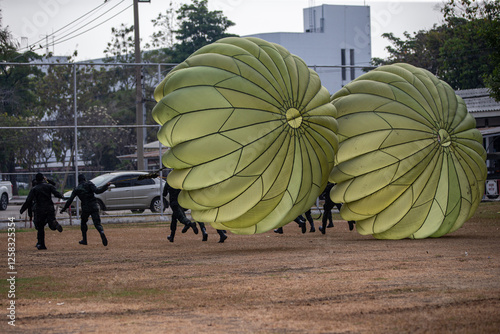 Military, strength endurance training, Military training ,RIGGER,  
Entering The Parachute Rigging Course, Quartermaster Department, Royal Thai Army
 photo