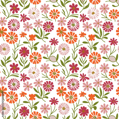 Ditsy floral pattern