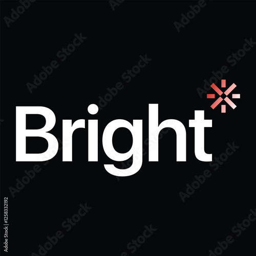 The Bright logo features a sun-shaped symbol, representing energy and innovation for a modern tech brand.