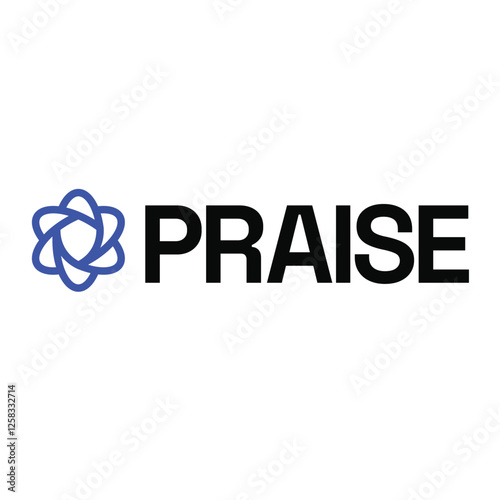 The Praise logo features a shield-shaped symbol, designed for a strong and modern tech identity.