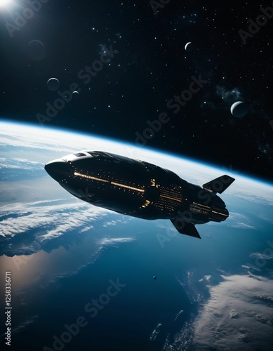 an imaginary space and spaceship