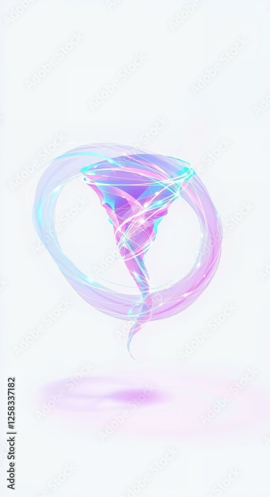 Abstract Twisted Tornado Illustration Abstract Twisted Tornado Illustration