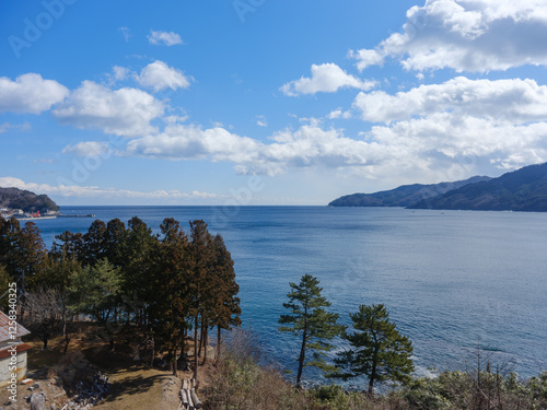 三陸鉄道の車窓の海　岩手県