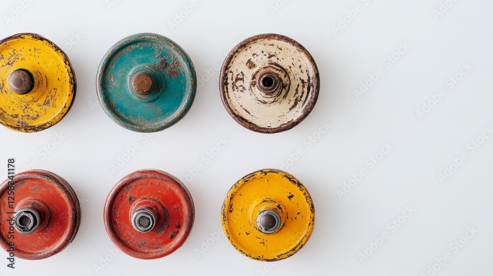 Fototapeta premium dumbbells Isolated on white background