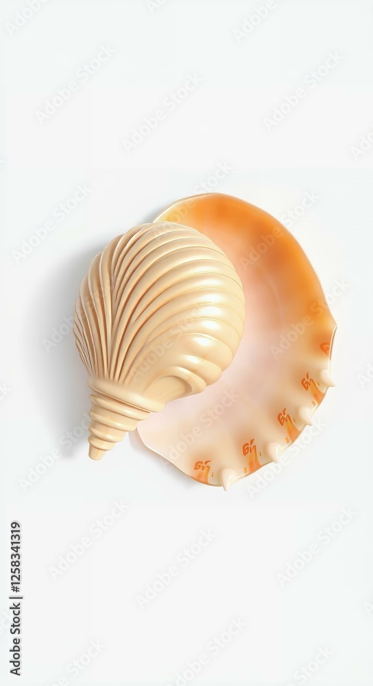 Decorative Shell and Conch Display Decorative Shell and Conch Display