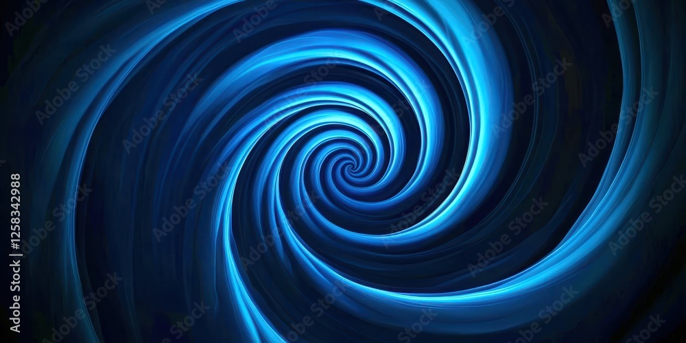 Blue spiral with a blue background Blue spiral with a blue background