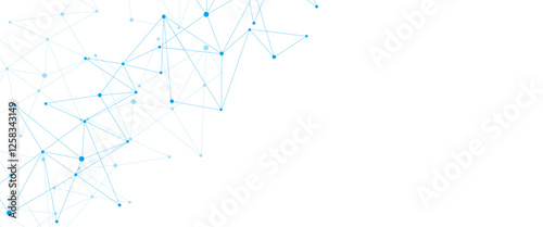 Abstract geometric background of minimalistic design of science and technology concept