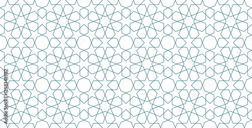 Seamless Islamic Geometric Pattern Traditional, Elegant, and Intricate Design for Backgrounds, Textiles, and Digital Art