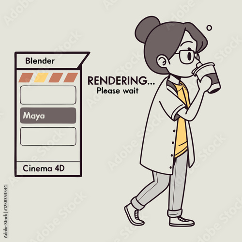 Funny 3D Animator Work Life Meme design 