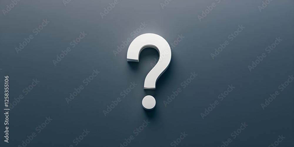 Question mark symbol minimal concept. Stylized question mark on a dark background for inquiries or uncertainty themes. Question mark symbol minimal concept. Stylized question mark on a dark background for inquiries or uncertainty themes.