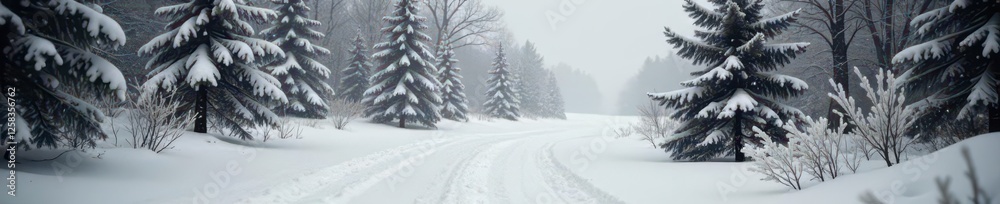 Fototapeta premium Fine art black and white snow effect Perfect for adding winter atmosphere , high resolution, visual