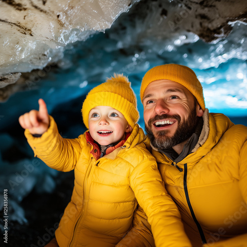 An Iceland ice cave's breat...