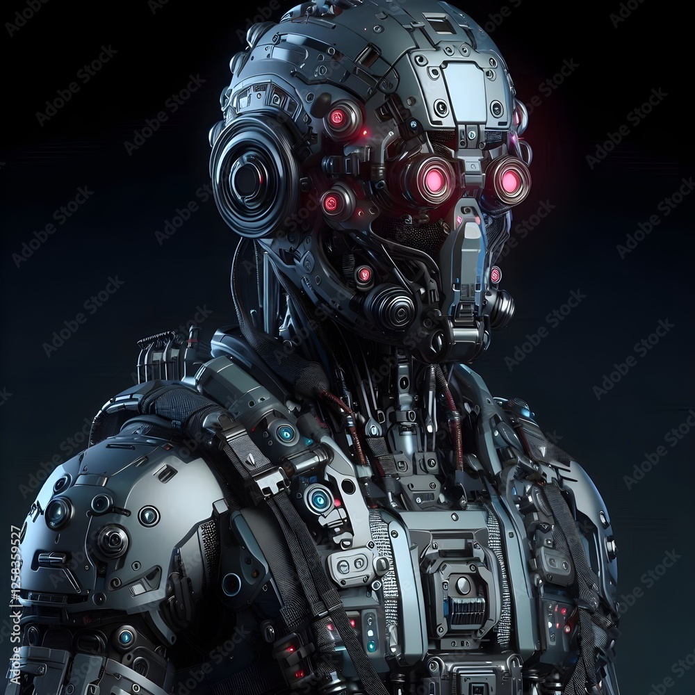 Fototapeta premium futuristic robot cyborg