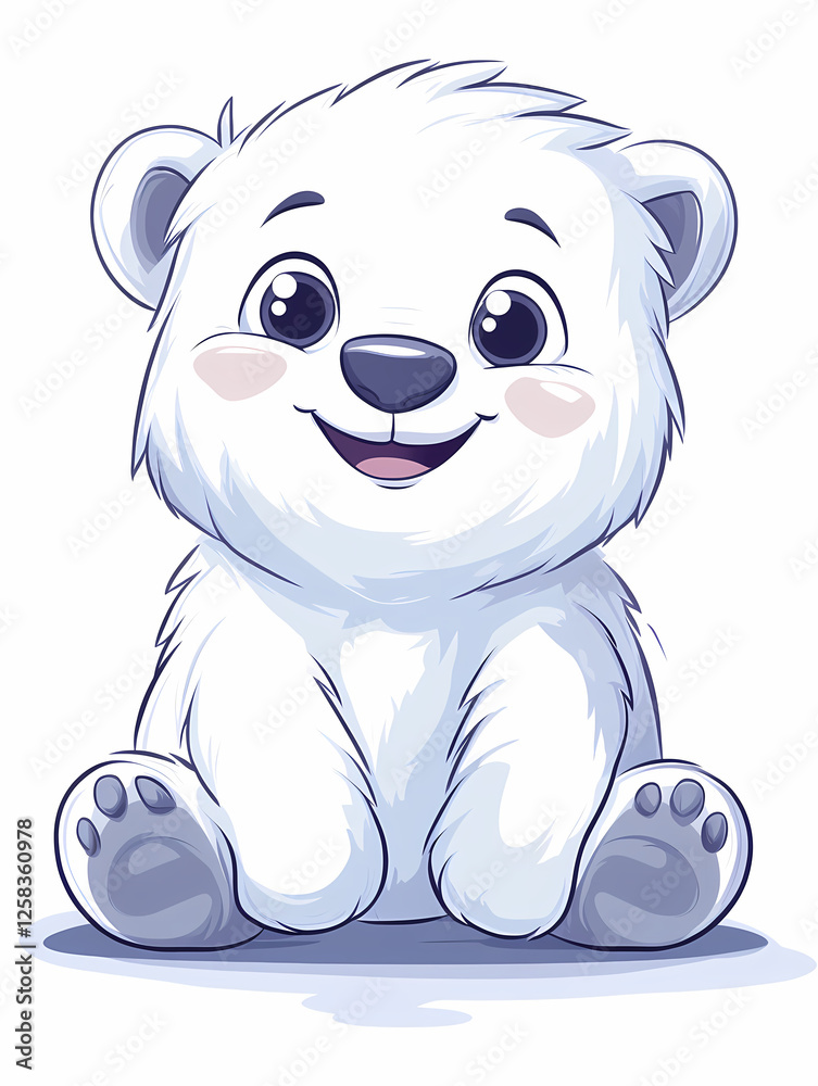 Obraz premium Cheerful Polar Bear Cub
