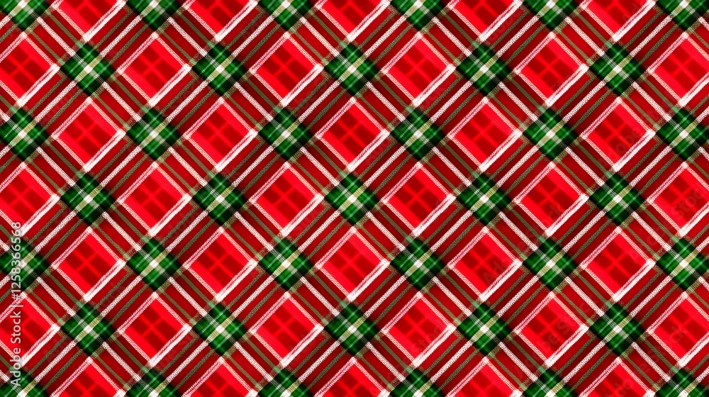 Red and Green Plaid Pattern for Holiday and Festive Designs Red and Green Plaid Pattern for Holiday and Festive Designs