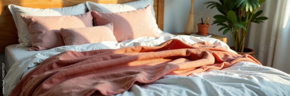 Minimalist fashion layout with clothes on a bed, stylish space, fashion Minimalist fashion layout with clothes on a bed, stylish space, fashion