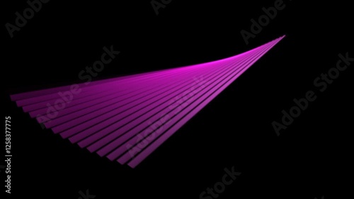 Abstract colorful video background set with flat bars on different colors. 4K resolution