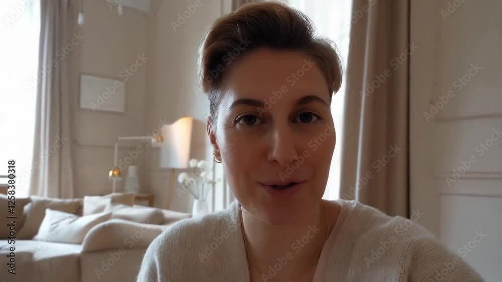 A content creator seated in a neutral-toned space, looking directly into the camera with a friendly, approachable expression. A content creator seated in a neutral-toned space, looking directly into the camera with a friendly, approachable expression.