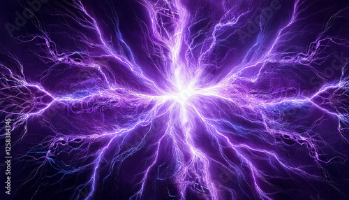 purple plasma pure power and pressure electical energy photo