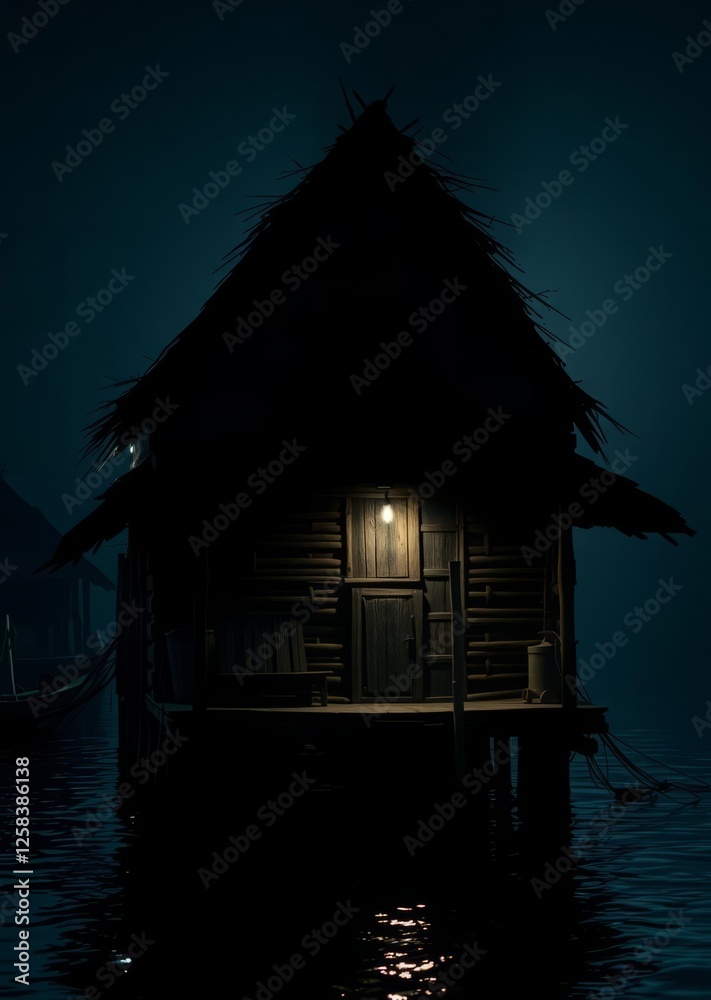 Traditional fisherman wooden house in thailand bamboo house background beautiful bamboo asian seaport baltic sea antebellum