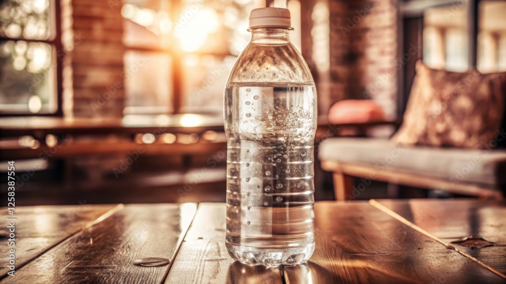 Obraz premium Exploring mineral composition in bottled water a comprehensive study of purity and content in natural environments