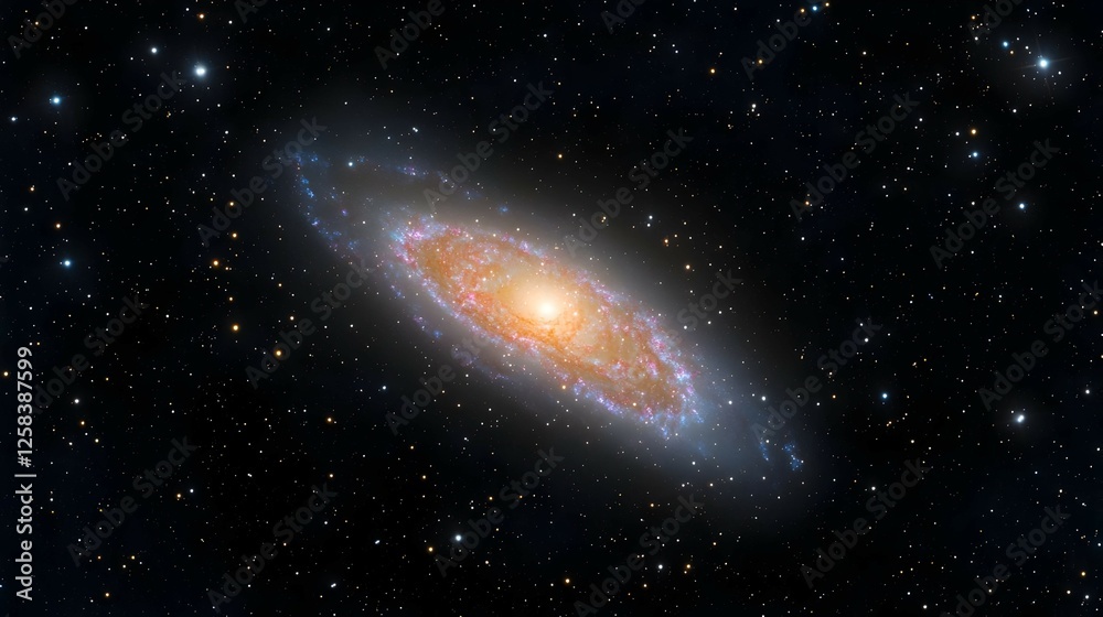 Obraz premium Spiral Galaxy in Deep Space