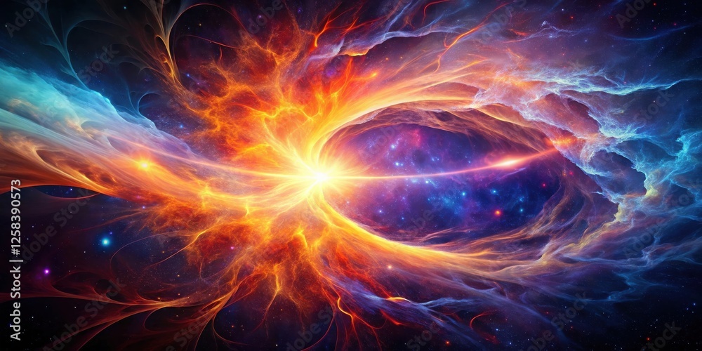 Cosmic Nebula A Fiery Burst of Celestial Energy and Vibrant Hues Cosmic Nebula A Fiery Burst of Celestial Energy and Vibrant Hues