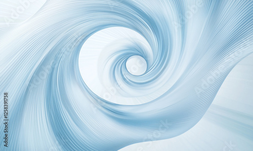 Swirling water creates a dynamic, abstract pattern with bubbles against a light background. photo