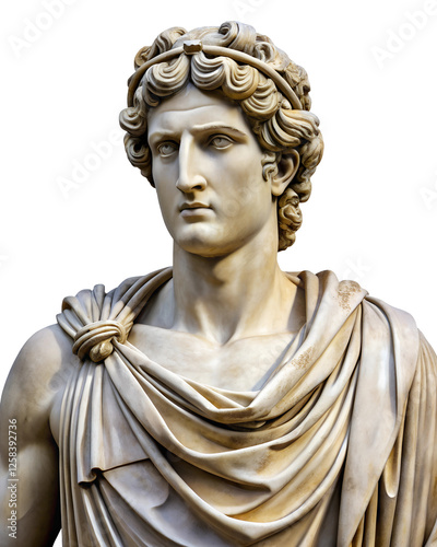 greek illustration sculpture painting, cut out