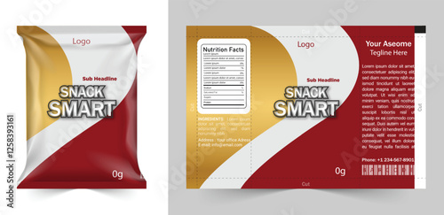 packaging design, Food packaging design, Chips logo and packet wrap label design editable vector file  elegant and corporate professional business chips packaging or chips label, Chips package design.