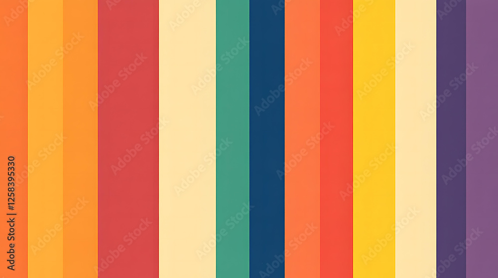 Abstract Vertical Stripes of Warm and Cool Colors Background Image Abstract Vertical Stripes of Warm and Cool Colors Background Image