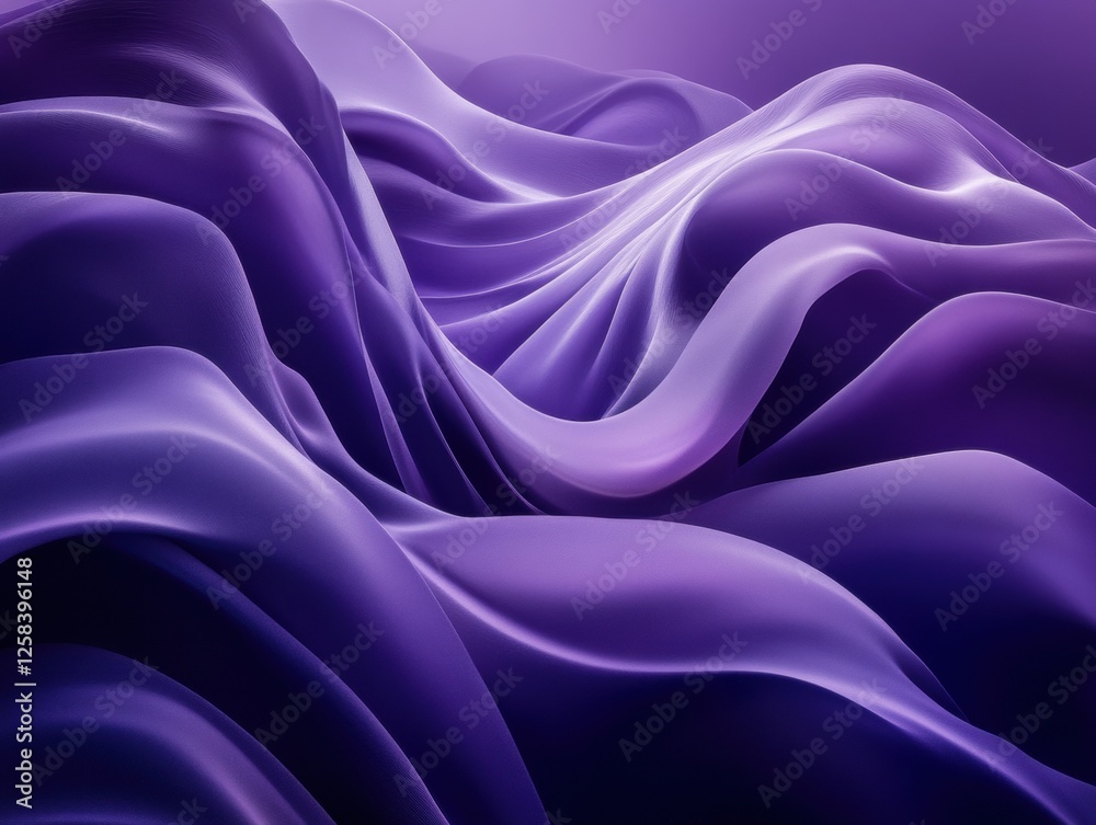 Obraz premium Elegant purple waves creating soft visual textures.