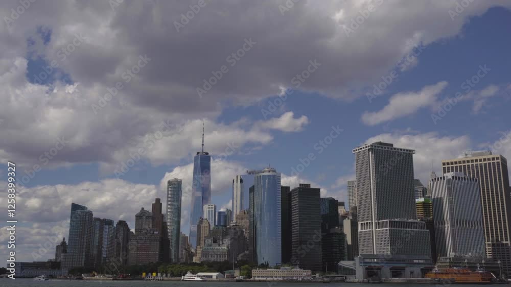 Lower Manhattan Skyline Panorama in New York Lower Manhattan Skyline Panorama in New York