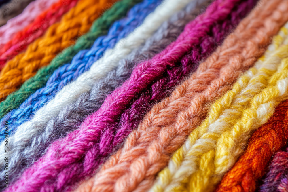 Macro shot of Peruvian alpaca wool weave, colorful handwoven textile. Macro shot of Peruvian alpaca wool weave, colorful handwoven textile.