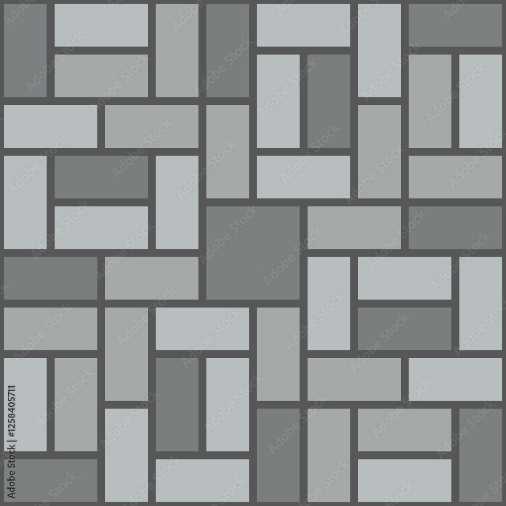 Sidewalk tile pavement, street stone pattern. Floor brick pavement wallpaper pattern, footpath cement paving isolated vector wrapping paper background or street stone cobblestone fabric print Sidewalk tile pavement, street stone pattern. Floor brick pavement wallpaper pattern, footpath cement paving isolated vector wrapping paper background or street stone cobblestone fabric print