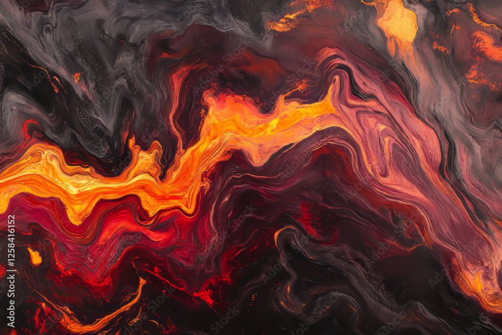 Glowing molten lava texture, with deep reds and bright oranges flowing in a natural, volcanic pattern, exuding heat and intensity. Glowing molten lava texture, with deep reds and bright oranges flowing in a natural, volcanic pattern, exuding heat and intensity.