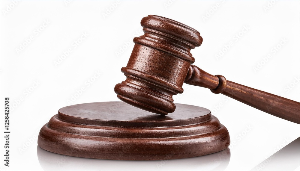 wooden gavel on white background wooden gavel on white background