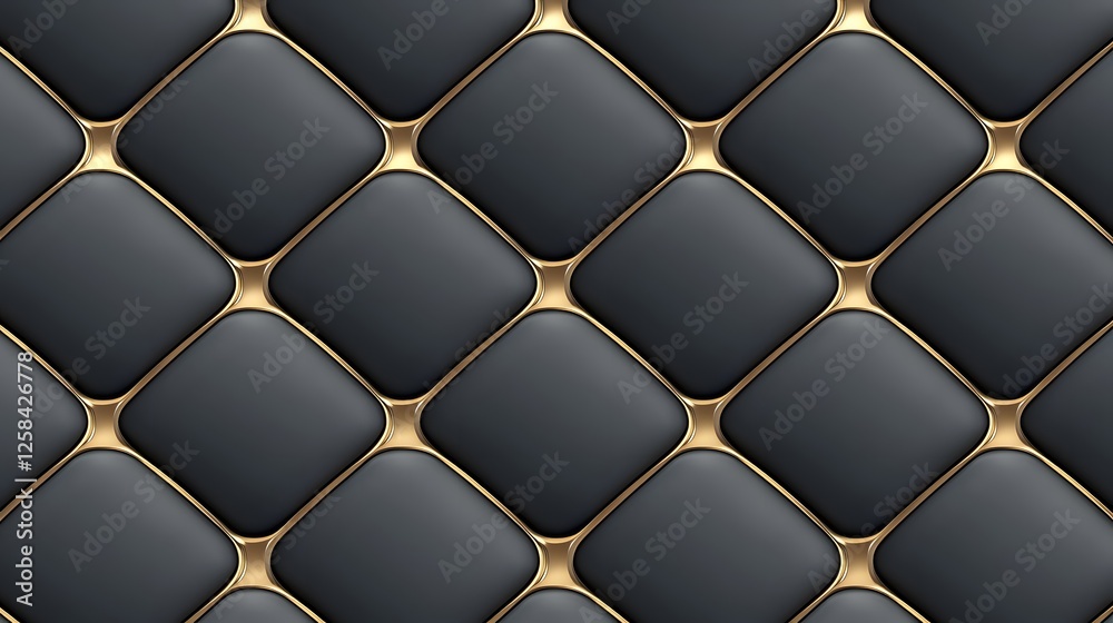 Fototapeta premium Elegant Black and Gold Geometric Pattern with Modern Design Elements