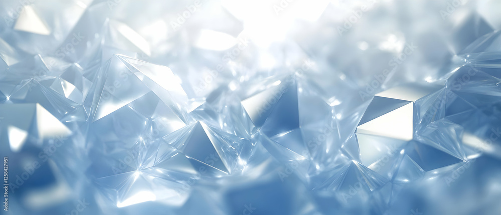 Abstract technological background with blue and white polygonal Abstract technological background with blue and white polygonal