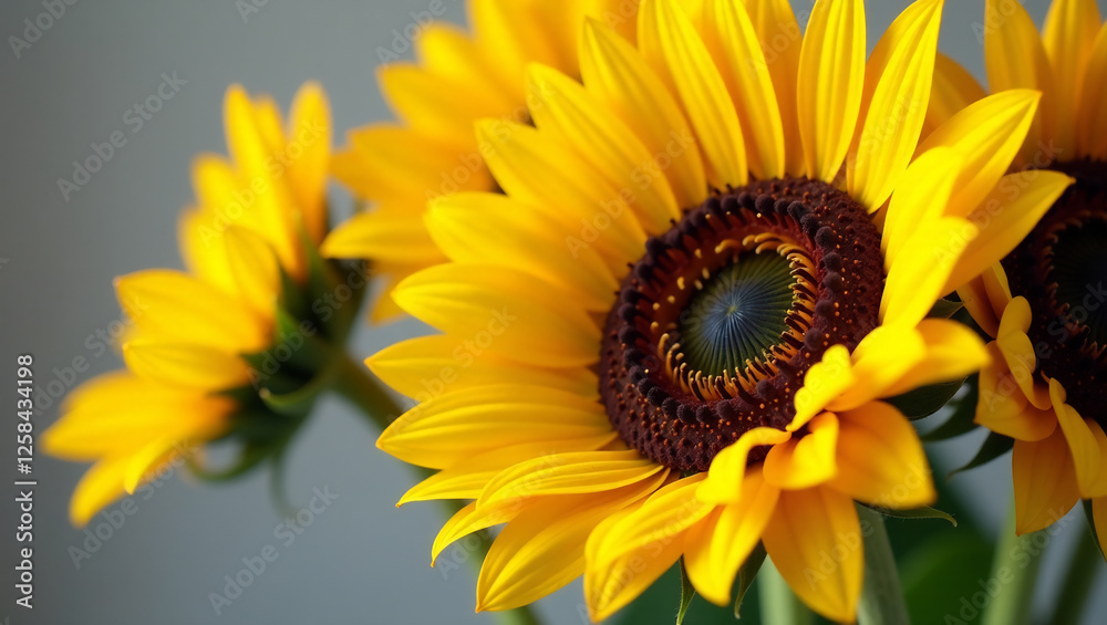 Obraz premium Cheerful Sunflower Bouquet, Bright and Sunny