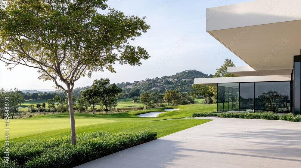 Obraz premium modern building in the park