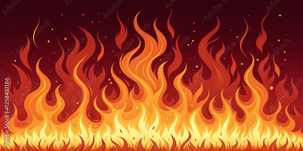 Fire flame texture. Blaze flames background for the banner. Fire flame texture. Blaze flames background for the banner.