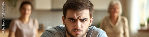 A person showing concern and unease
