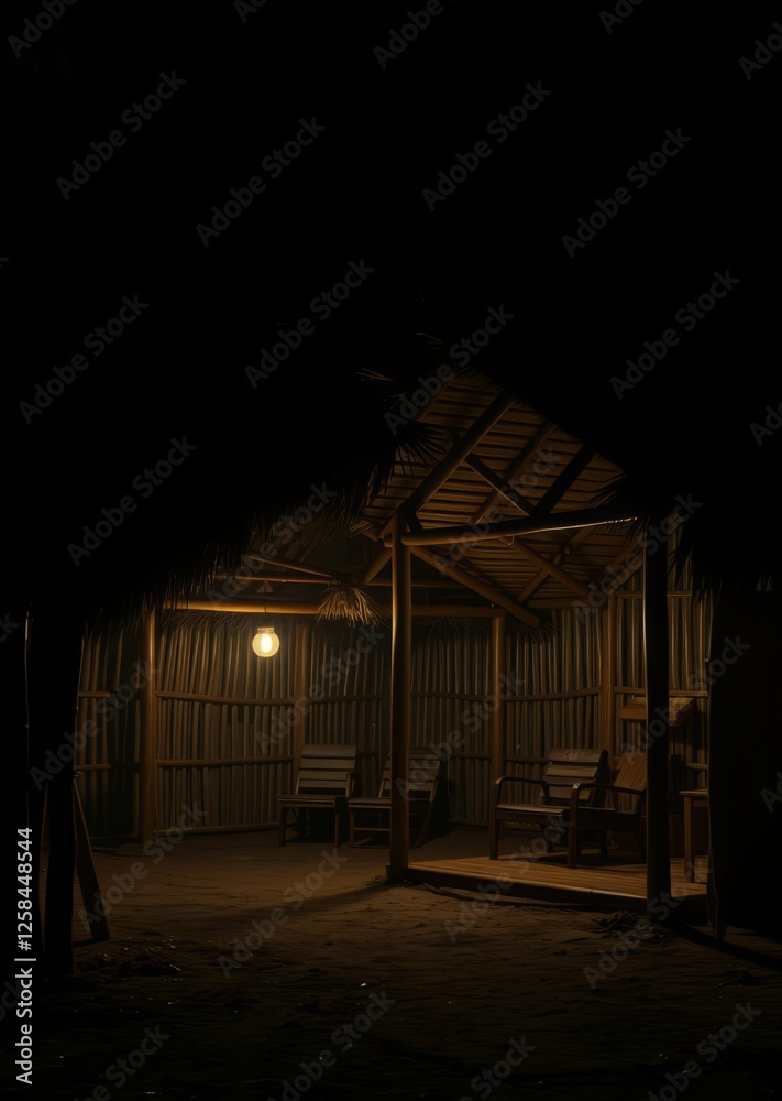 Resting huts constructed from bamboo and thatched roofs for relaxing bamboo house background beautiful bamboo asian seaport baltic sea antebellum